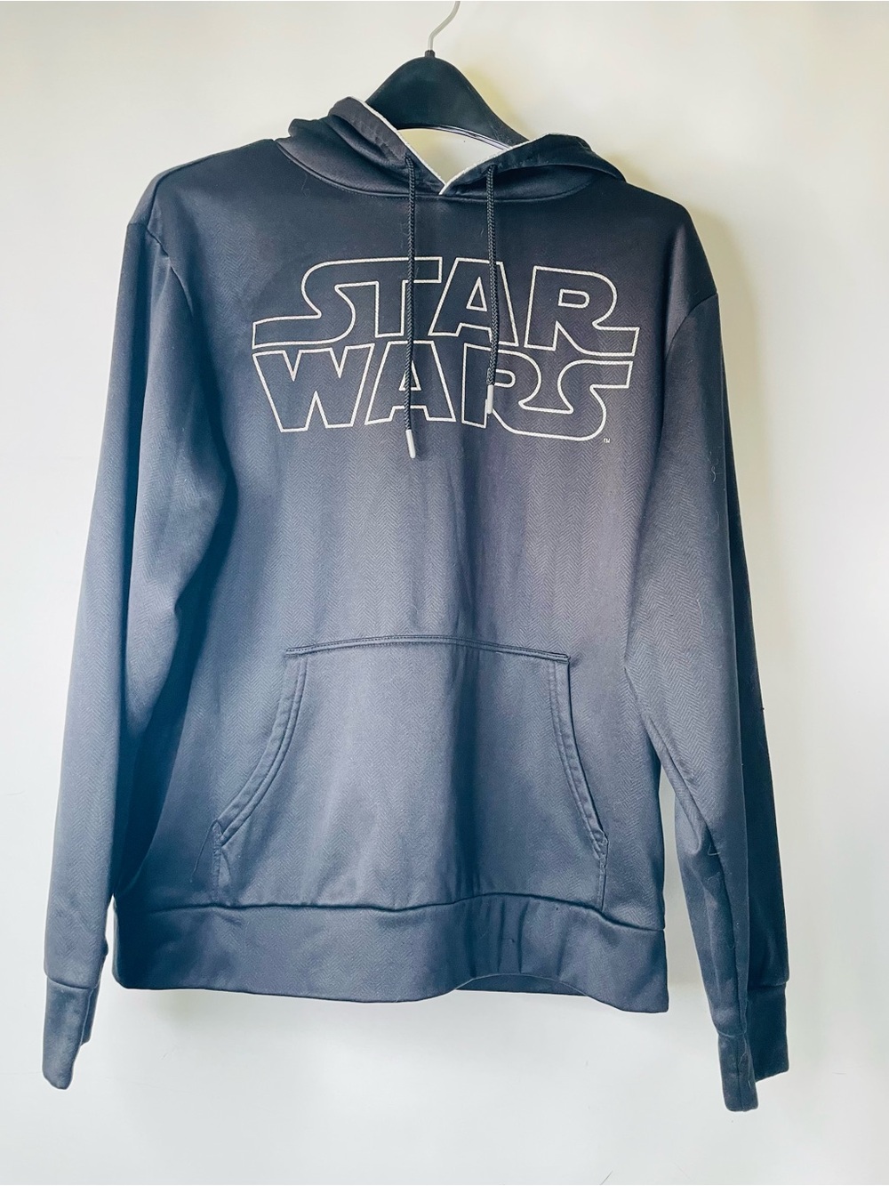 Men’s M Star Wars Pullover Hoodie Black Excellent Condition
